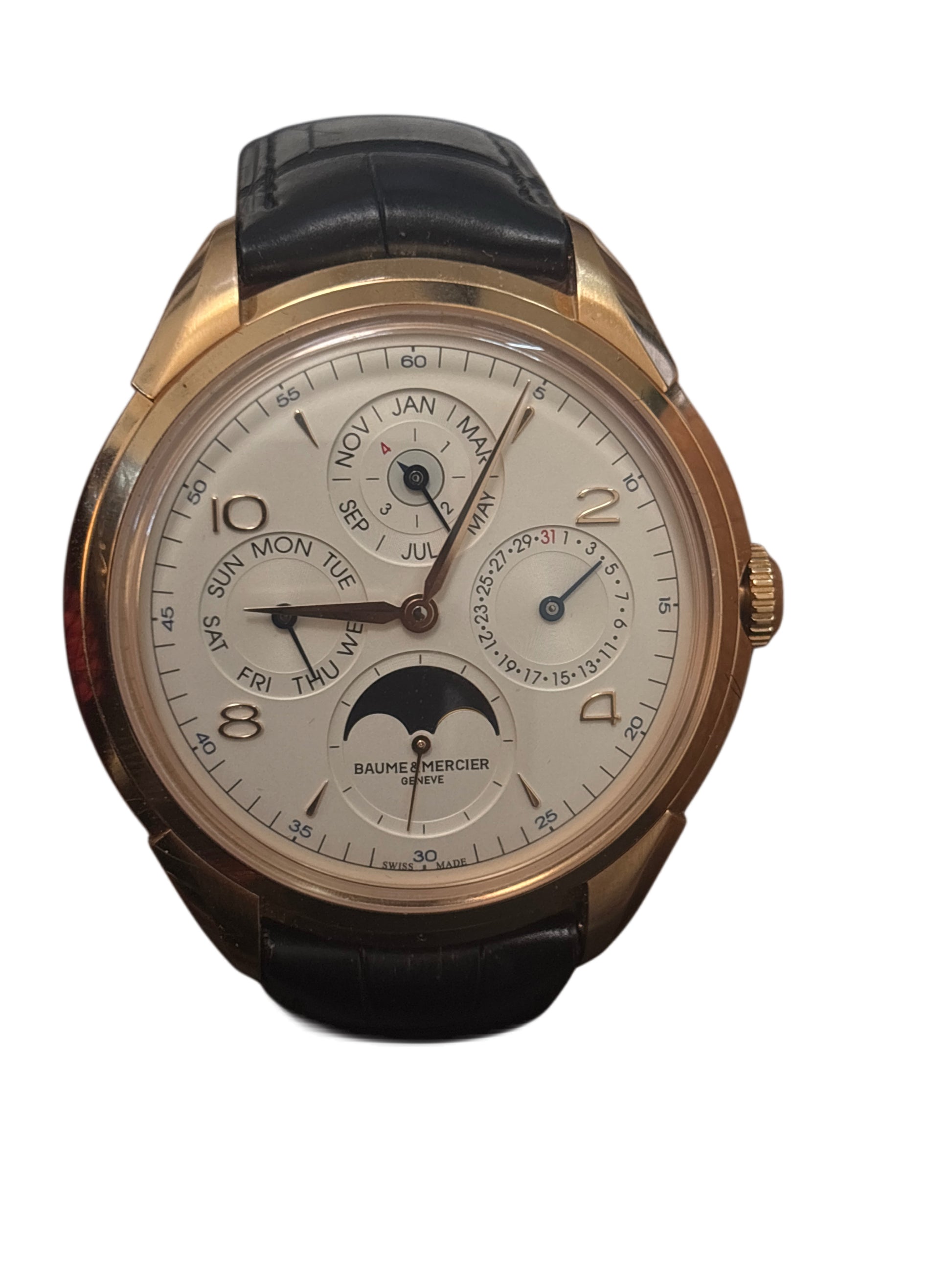 Baume & Mercier Clifton FULL SET, PERPETUAL CALENDAR, NOS 2017, 18kt GOLD - SPECIAL