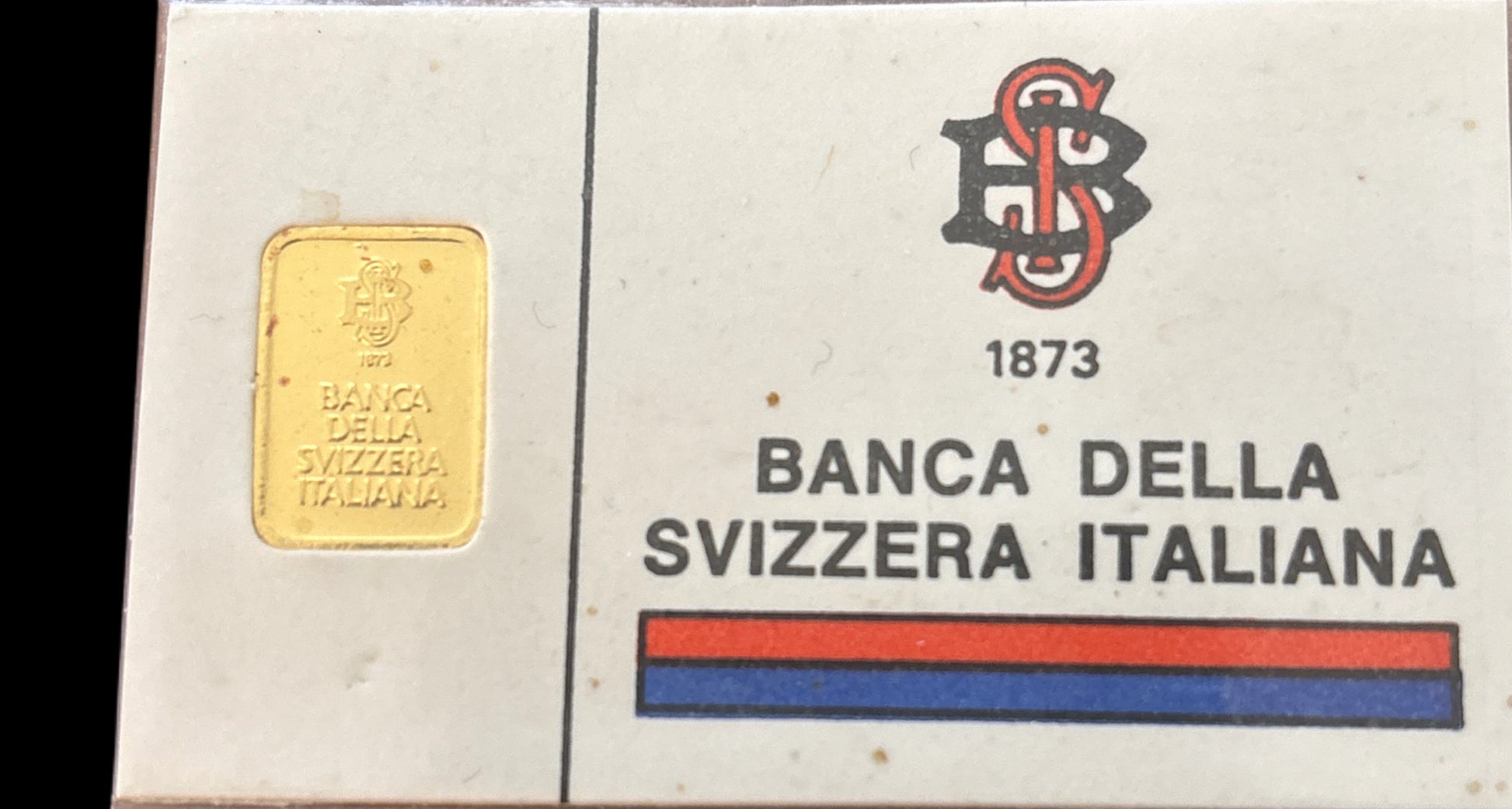 2GR BSI LINGOTTO ORO - 2GR GOLDBAR 999