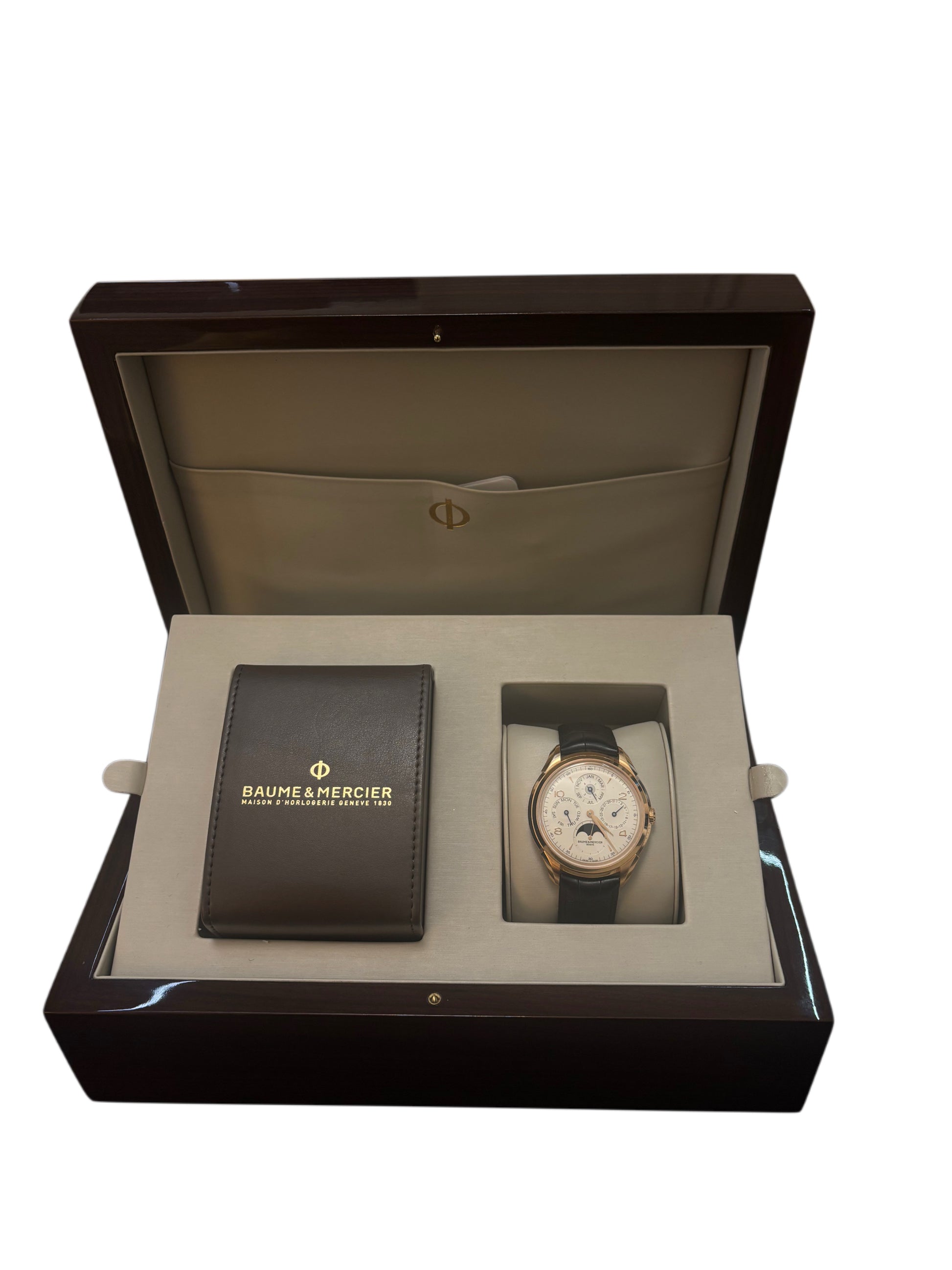 Baume & Mercier Clifton FULL SET, PERPETUAL CALENDAR, NOS 2017, 18kt GOLD - SPECIAL
