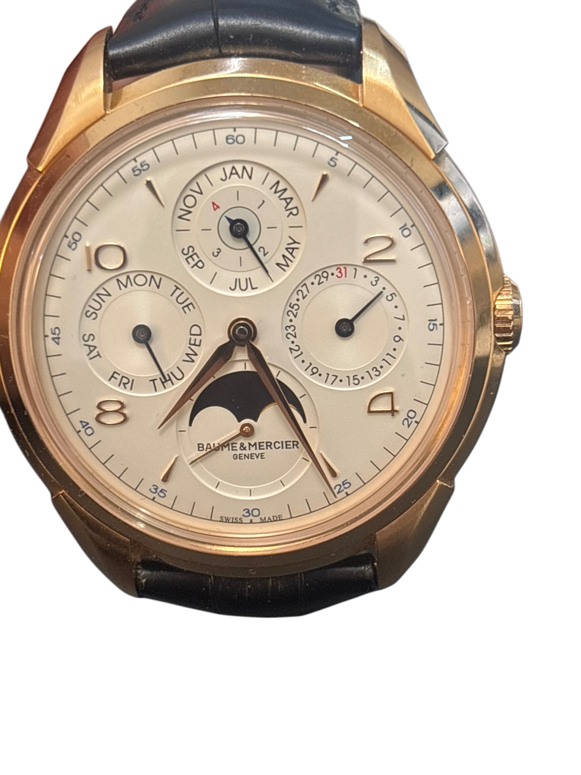 Baume & Mercier Clifton FULL SET, PERPETUAL CALENDAR, NOS 2017, 18kt GOLD - SPECIAL