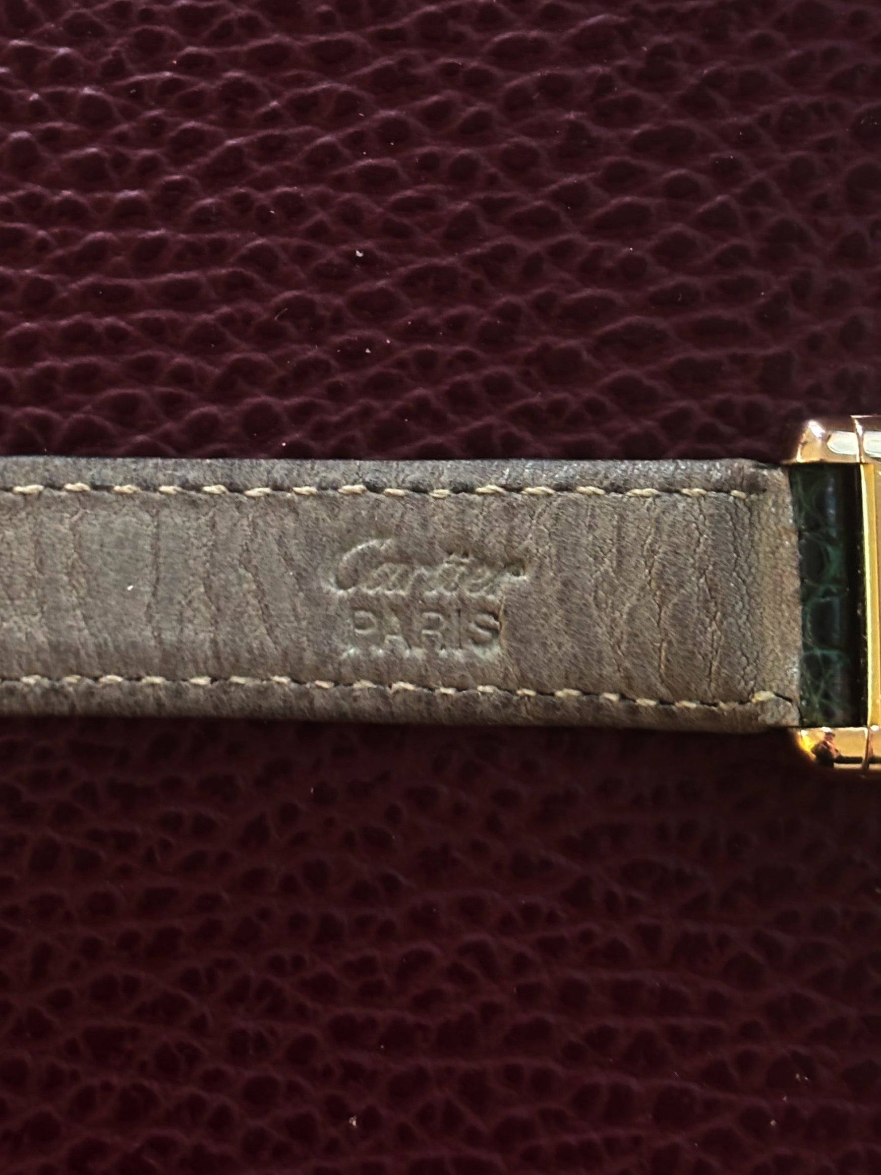 Cartier Tank vermeil Onyx